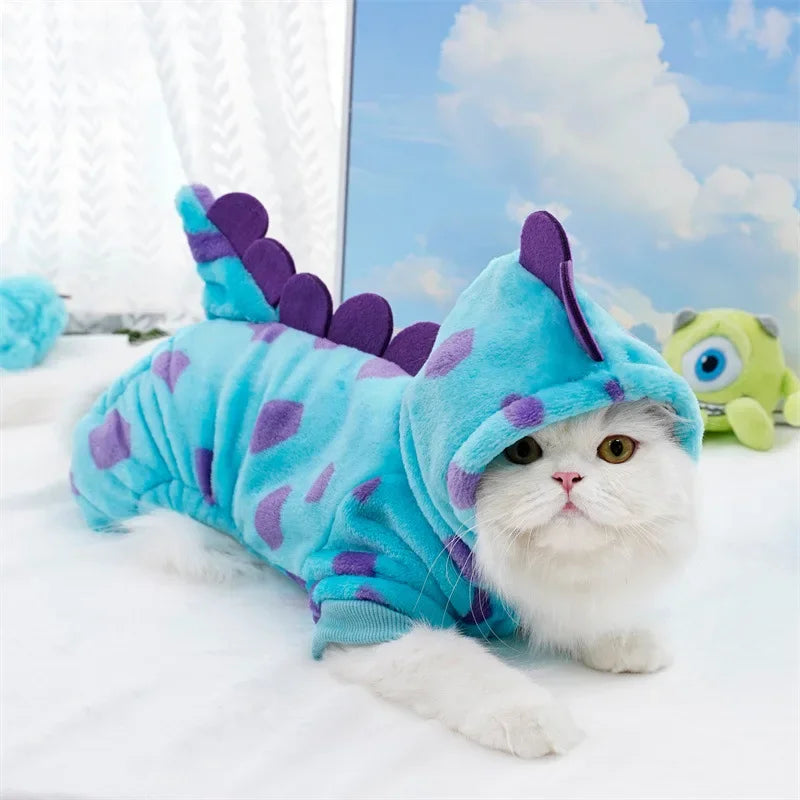 Dog Dinosaur Halloween Hoodie | Holiday Gear Collection | Soft Warm Monster Costume