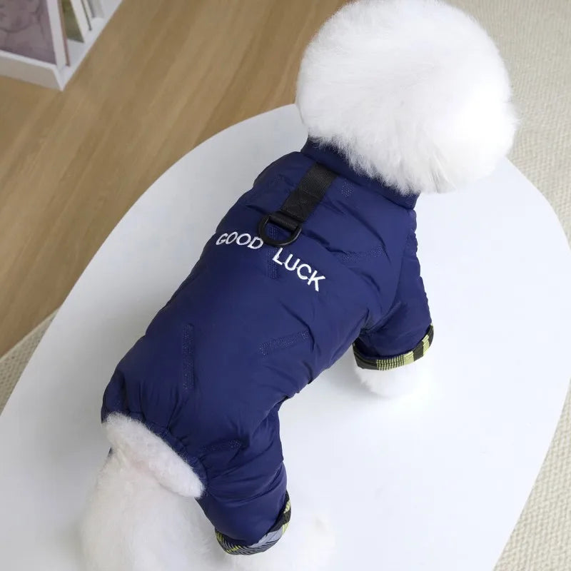 Four Legged Waterproof Jacket for Small Dogs