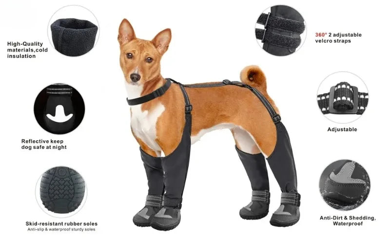 Dog Suspender Boots Anti-Slip&Fall Waterproof