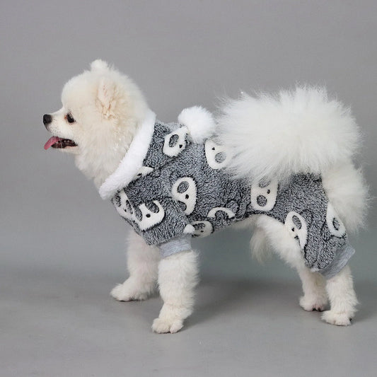 Plush Panda  Pajamas for Small Dogs