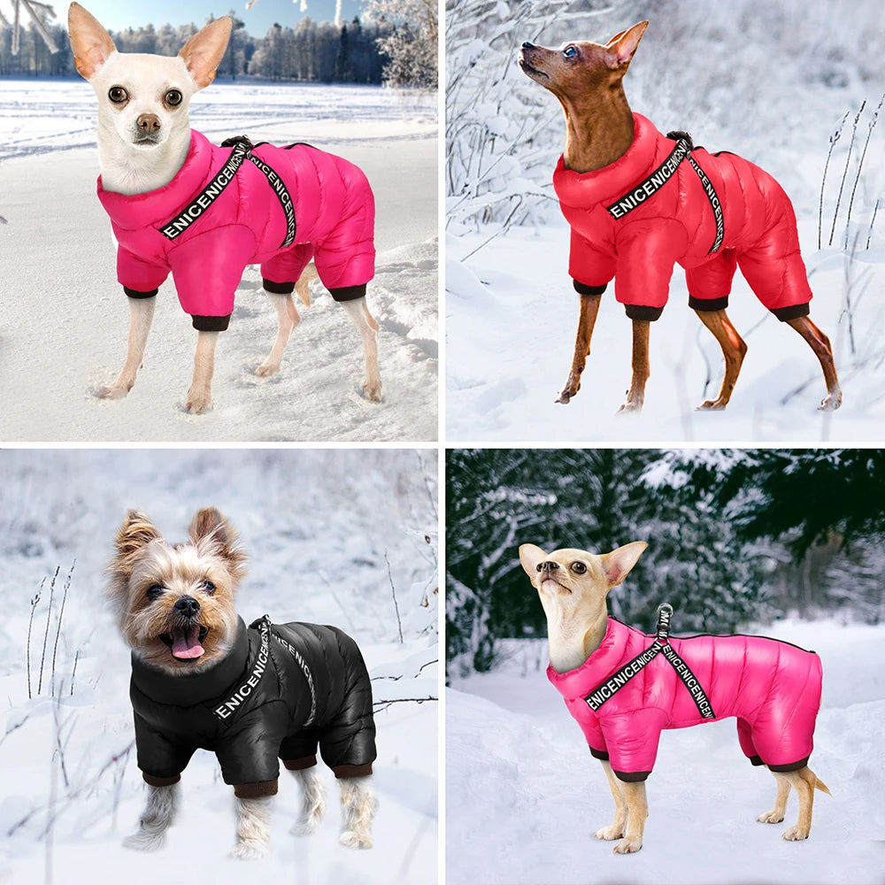 Waterproof Winter jumpsuit Super Warm  With Harness