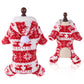 Christmas Pajamas for Small and Medium Dogs