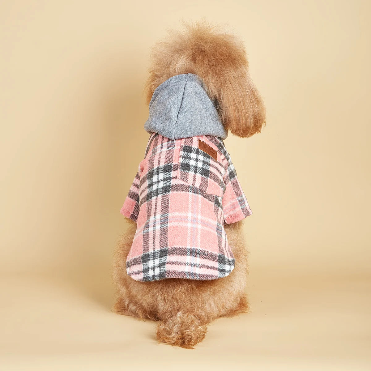 Dog Classic Plaid Hoodie with Pocket | Holiday Gear Collection | Soft Warm Sweatshirt