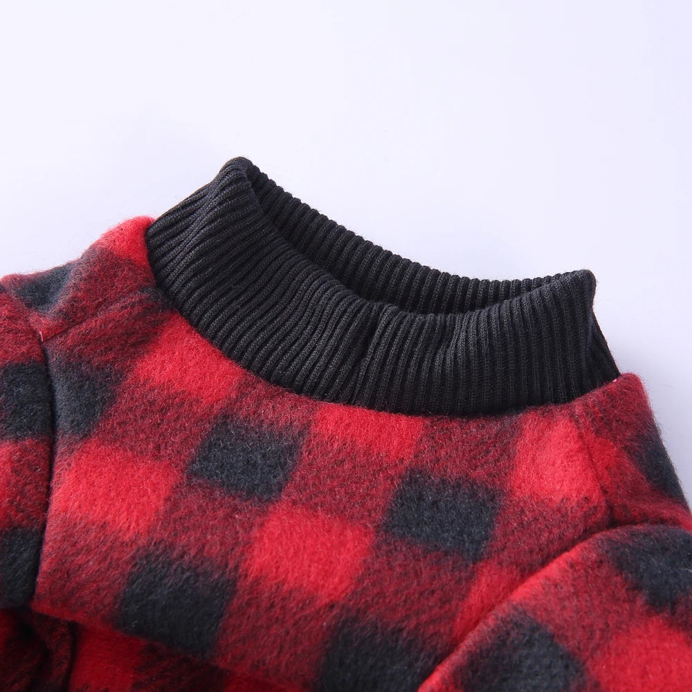 Fleece Winter Pajamas for Small Dogs