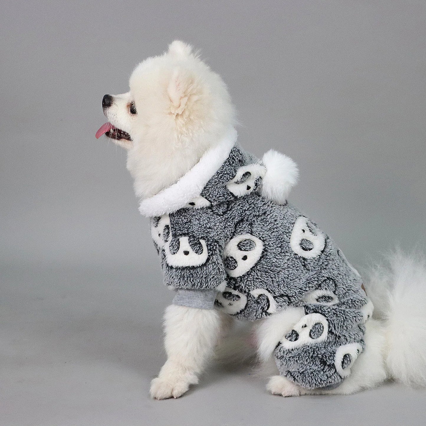 Plush Panda  Pajamas for Small Dogs