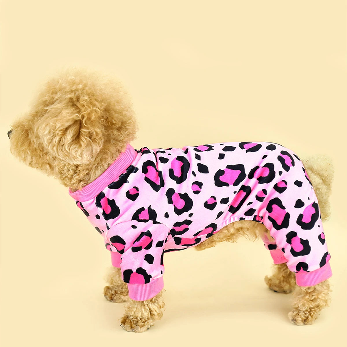 Leopard Print Dog Pajamas