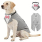 Dog Tuxedo Collar & Bandana Set | Holiday Gear Collection | Wedding Formal Outfit