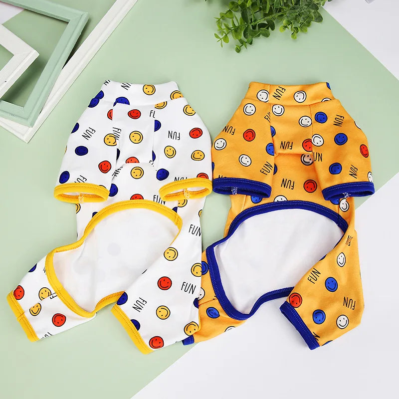 Cute printed Pajamas for small dogs