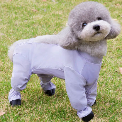 Waterproof rain?dust pants with shoes for Small dogs