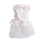 Dog Luxury Lace Wedding Dress | Holiday Gear Collection | Ruffles & Ribbon Bow Gown