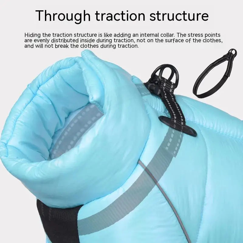 Warm Winter Jumpsuit Waterproof and Reflective for small dogs