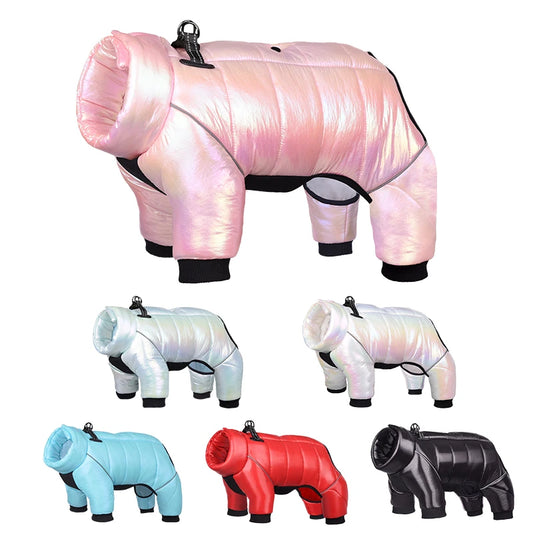 Warm Winter Jumpsuit Waterproof and Reflective for small dogs