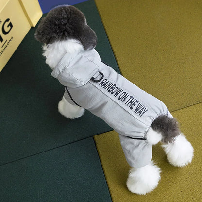 Rainbow on the way Winter Warm Dog Jumpsuit Waterproof for small dogs