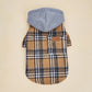 Dog Classic Plaid Hoodie with Pocket | Holiday Gear Collection | Soft Warm Sweatshirt