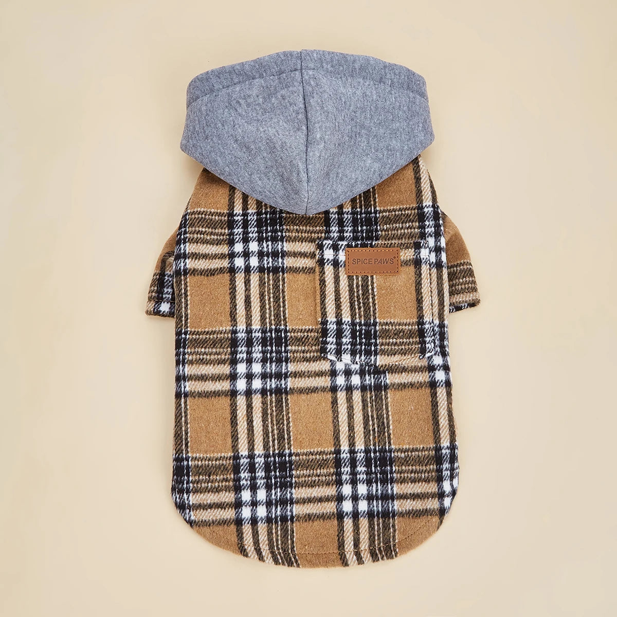 Dog Classic Plaid Hoodie with Pocket | Holiday Gear Collection | Soft Warm Sweatshirt