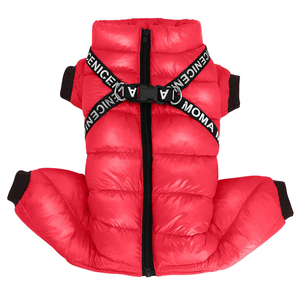 Waterproof Winter jumpsuit Super Warm  With Harness