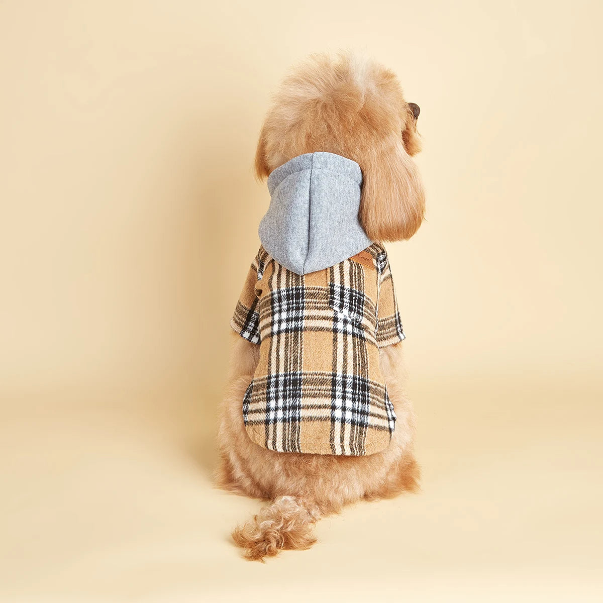 Dog Classic Plaid Hoodie with Pocket | Holiday Gear Collection | Soft Warm Sweatshirt
