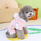 Hooded Fleece Puppy Pajamas  Warm Jumpsuit for Small Dogs