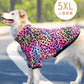 Leopard Print Fleece Winter Large Dog Sweater