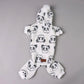Plush Panda  Pajamas for Small Dogs