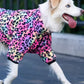 Leopard Print Fleece Winter Large Dog Sweater