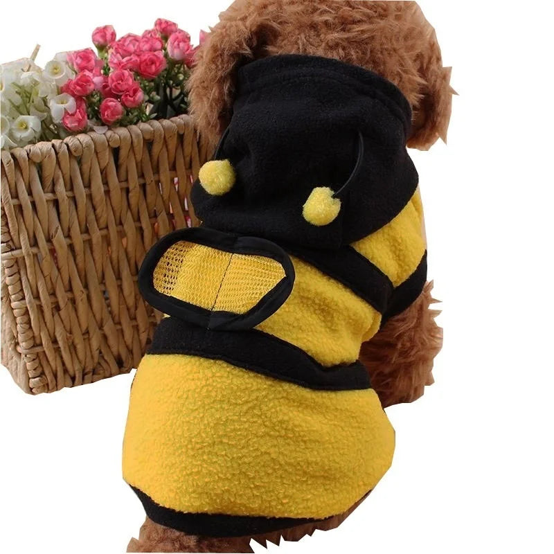 Dog Bee Halloween Hoodie | Holiday Gear Collection | Cute Fleece Cosplay Costume