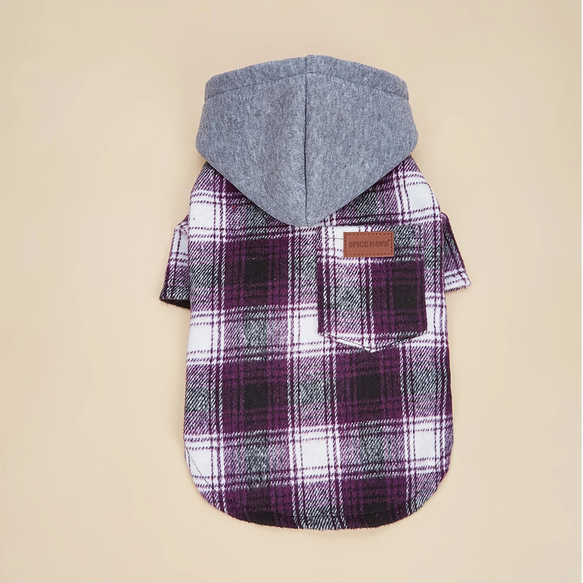 Dog Classic Plaid Hoodie with Pocket | Holiday Gear Collection | Soft Warm Sweatshirt