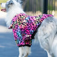 Leopard Print Fleece Winter Large Dog Sweater