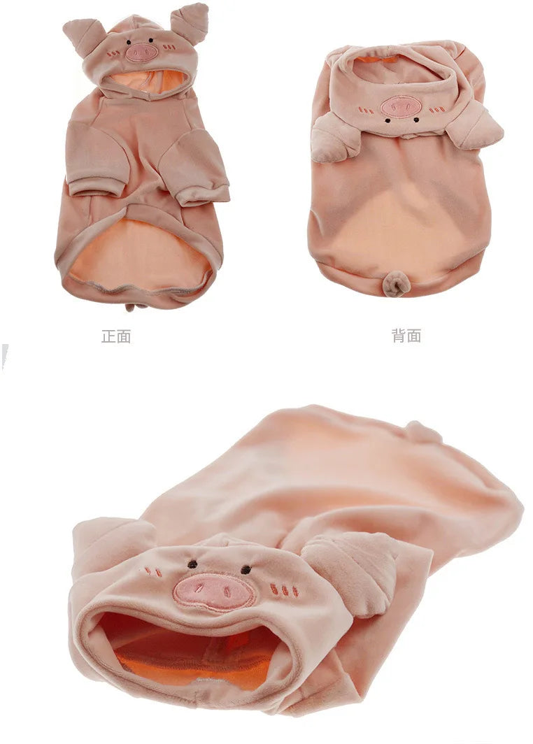 Cow and Pig Outfit for small and Medium dogs cutie Pajamas