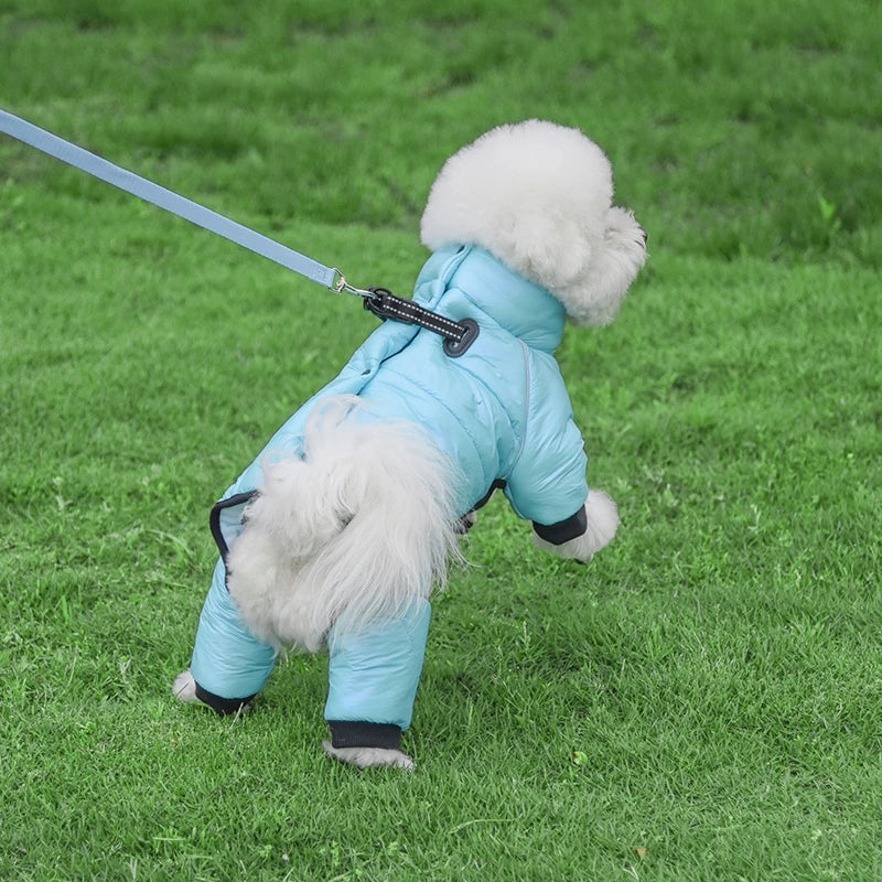 Warm Winter Jumpsuit Waterproof and Reflective for small dogs
