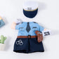 Dog Police Officer Costume | Holiday Gear Collection | Halloween Outfit with Cap