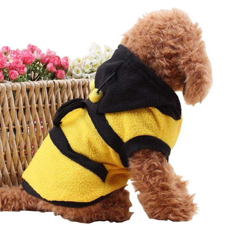 Dog Bee Halloween Hoodie | Holiday Gear Collection | Cute Fleece Cosplay Costume
