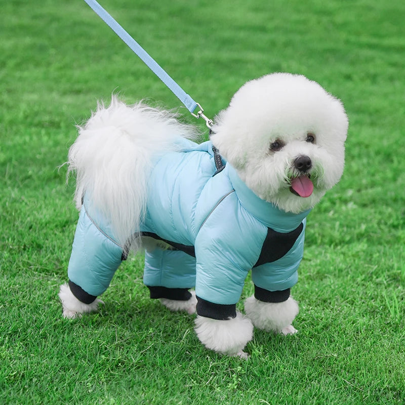 Warm Winter Jumpsuit Waterproof and Reflective for small dogs