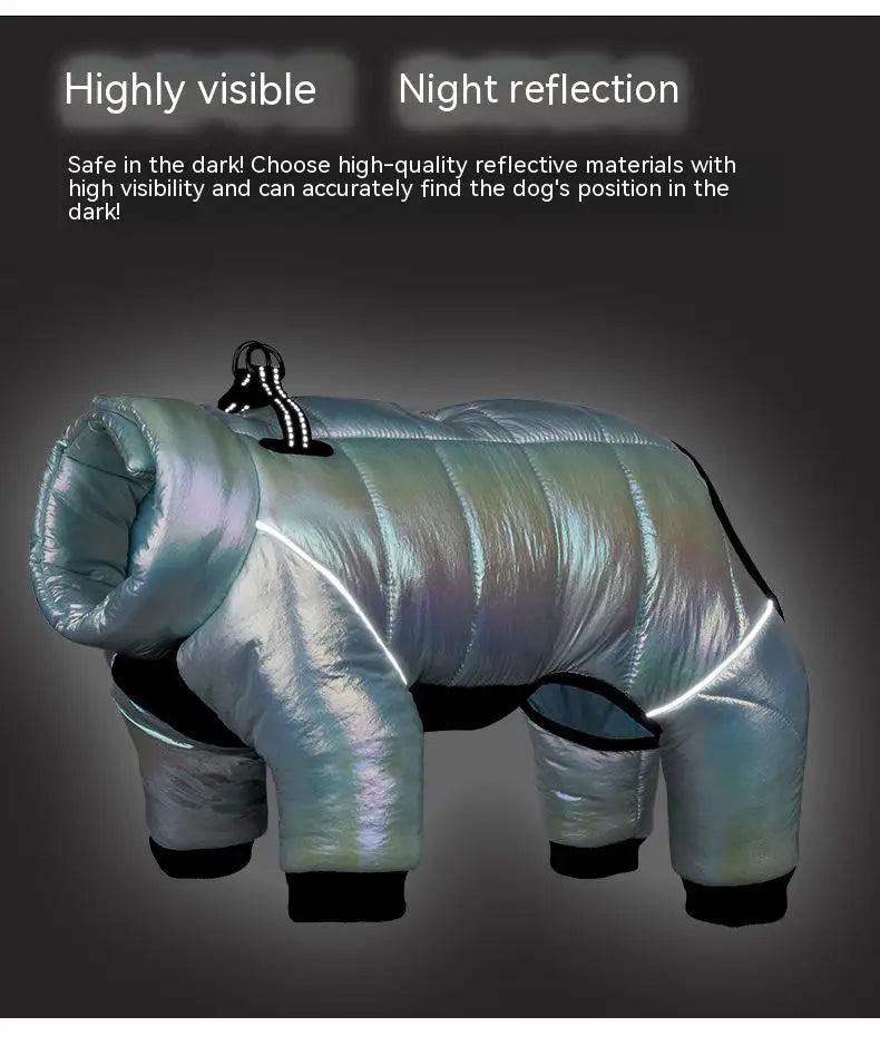 Warm Winter Jumpsuit Waterproof and Reflective for small dogs