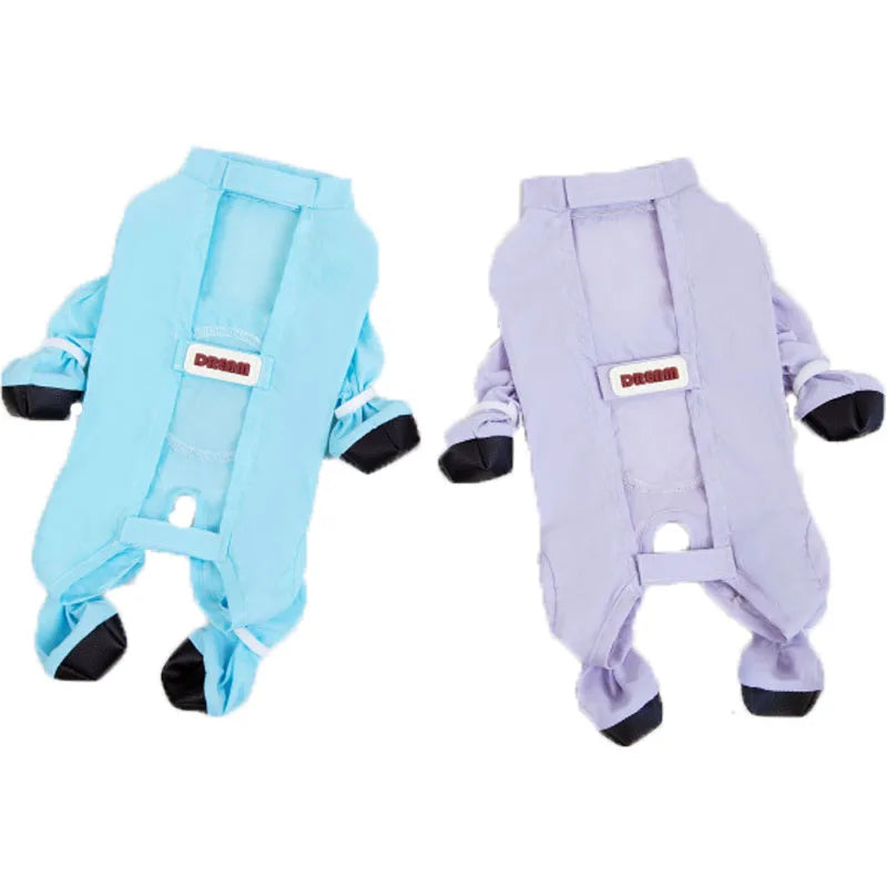 Waterproof rain?dust pants with shoes for Small dogs