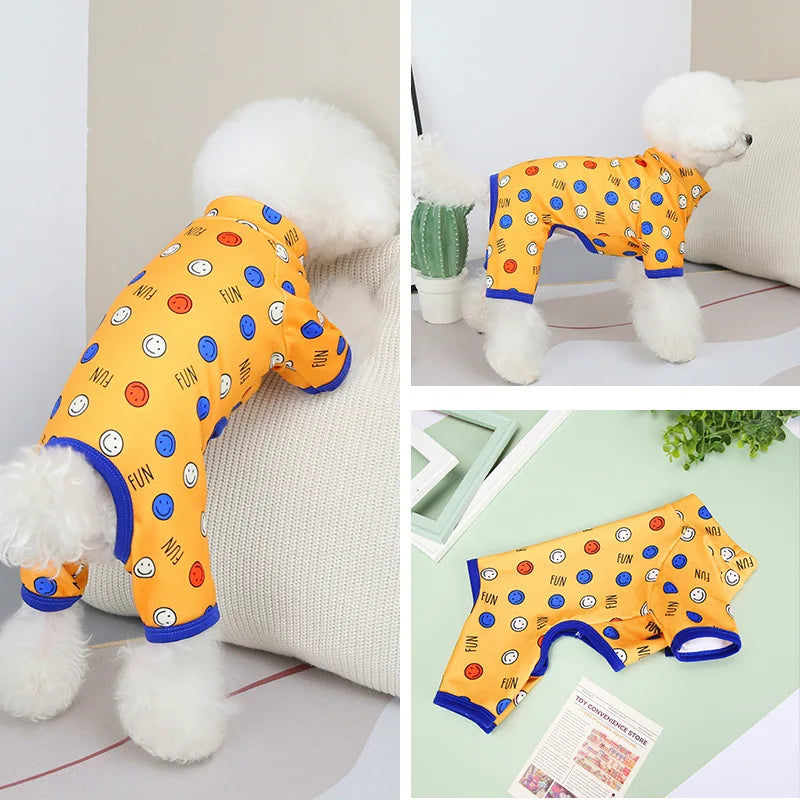 Cute printed Pajamas for small dogs