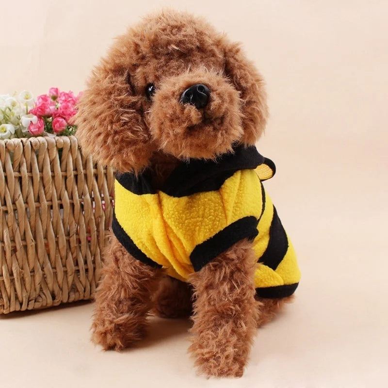 Dog Bee Halloween Hoodie | Holiday Gear Collection | Cute Fleece Cosplay Costume