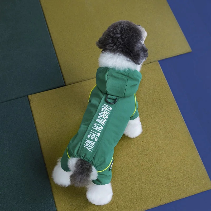 Four Legged Waterproof Jacket for Small Dogs