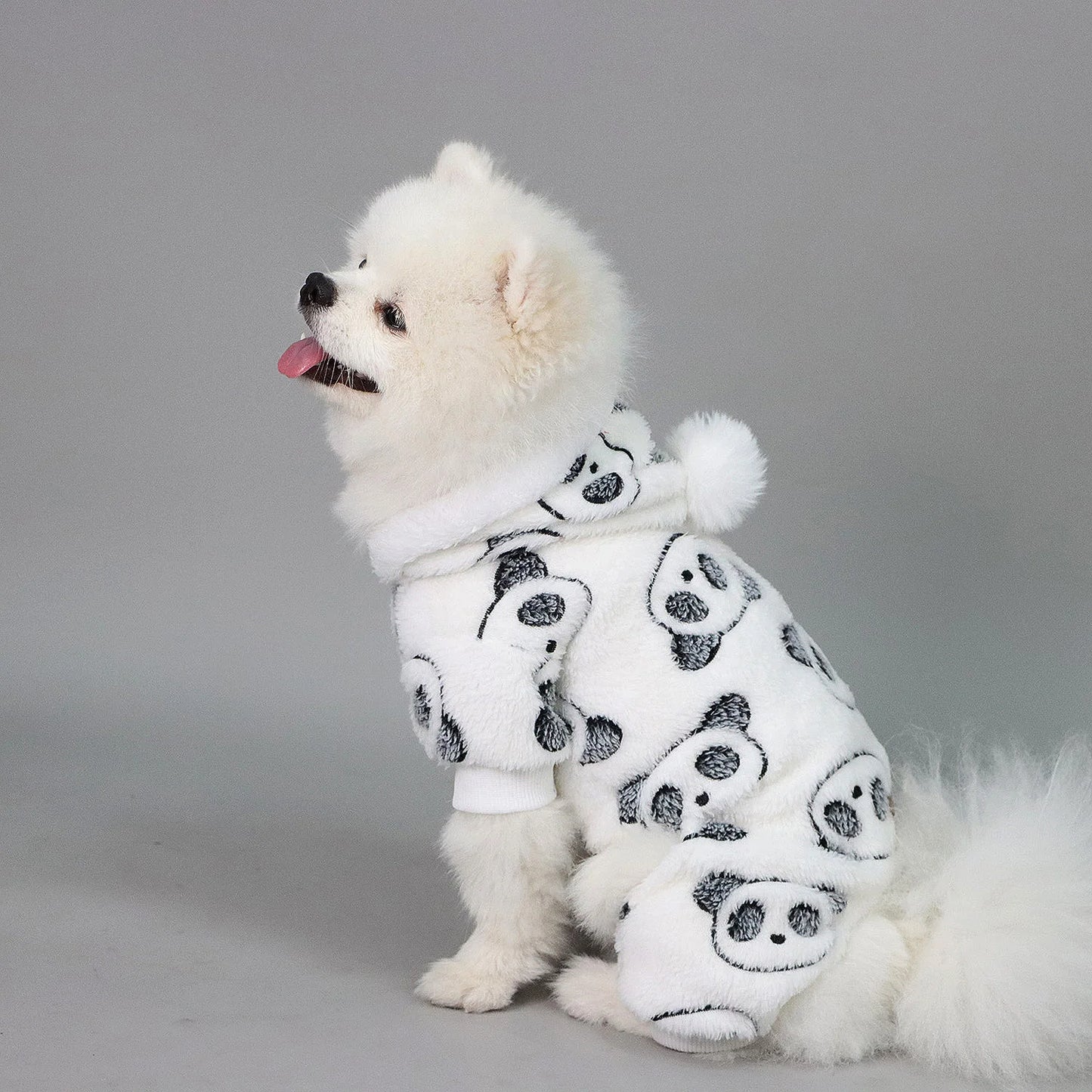 Plush Panda  Pajamas for Small Dogs