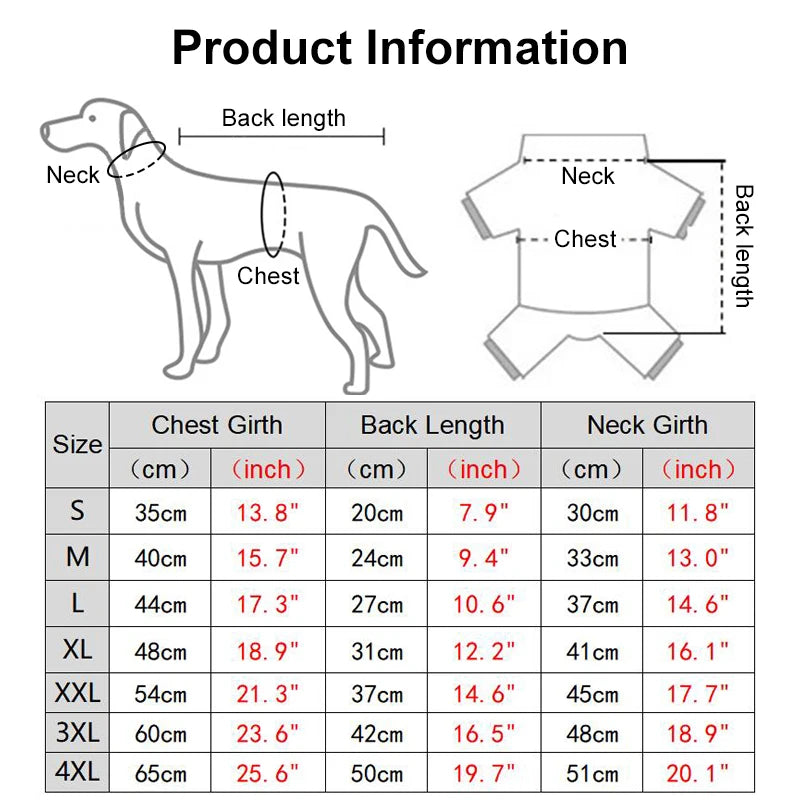 Christmas Pajamas for Small and Medium Dogs