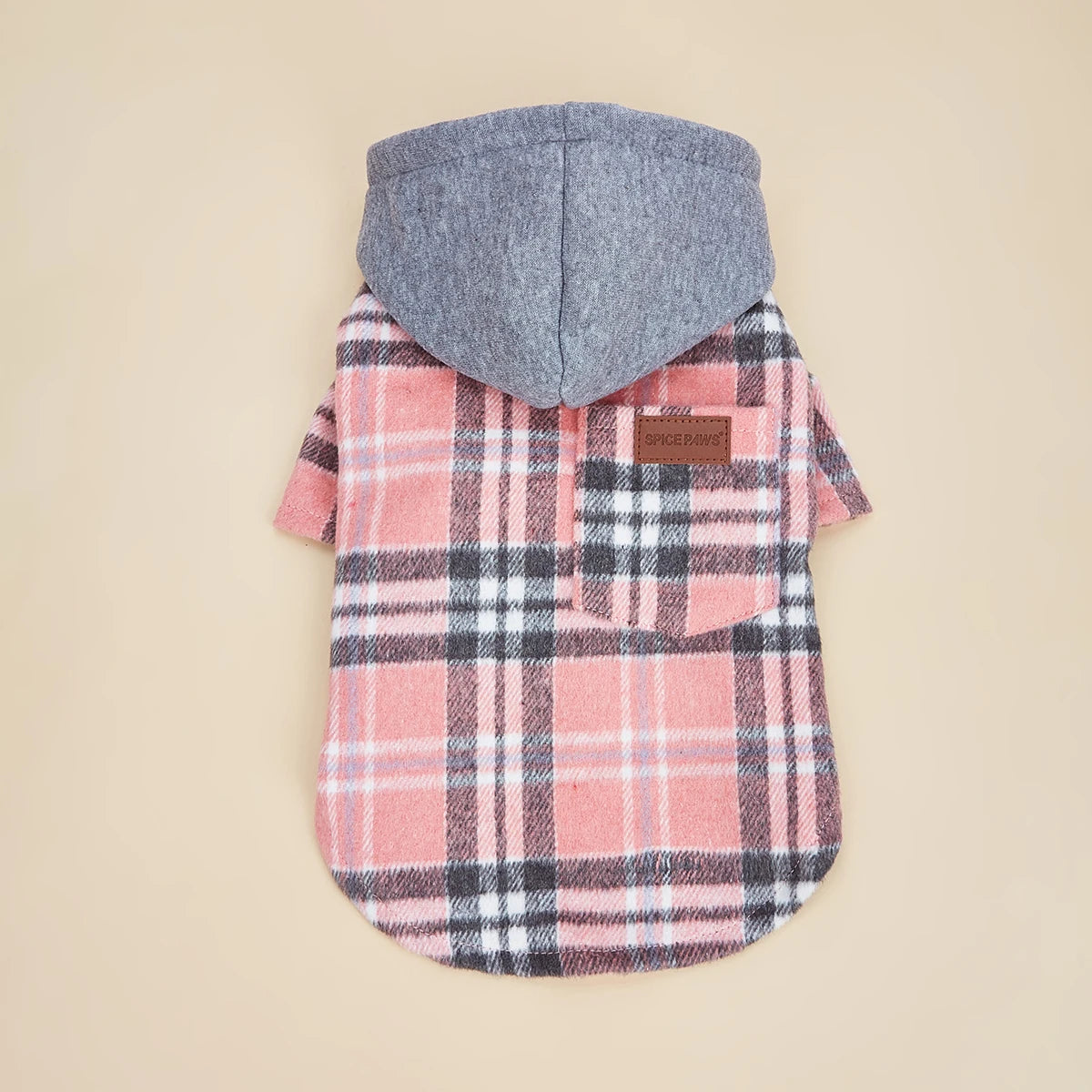 Dog Classic Plaid Hoodie with Pocket | Holiday Gear Collection | Soft Warm Sweatshirt