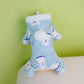 Hooded Fleece Puppy Pajamas  Warm Jumpsuit for Small Dogs