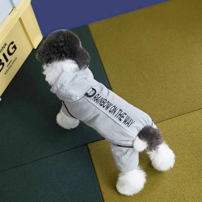 Four Legged Waterproof Jacket for Small Dogs