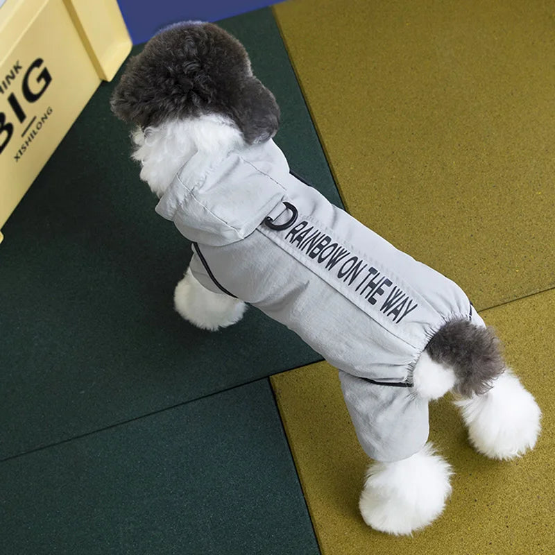 Rainbow on the way Winter Warm Dog Jumpsuit Waterproof for small dogs