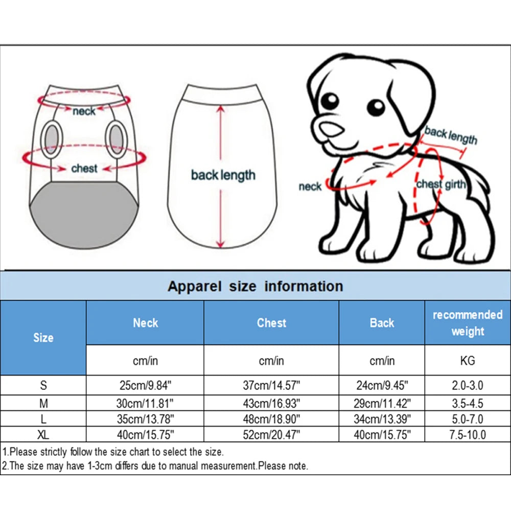 Fleece Winter Pajamas for Small Dogs