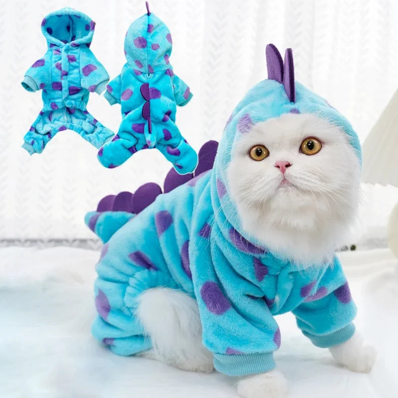 Dog Dinosaur Halloween Hoodie | Holiday Gear Collection | Soft Warm Monster Costume