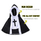 Dog Nun Halloween Costume | Holiday Gear Collection | Funny Pet Cloak & Cosplay Outfit