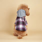Dog Classic Plaid Hoodie with Pocket | Holiday Gear Collection | Soft Warm Sweatshirt