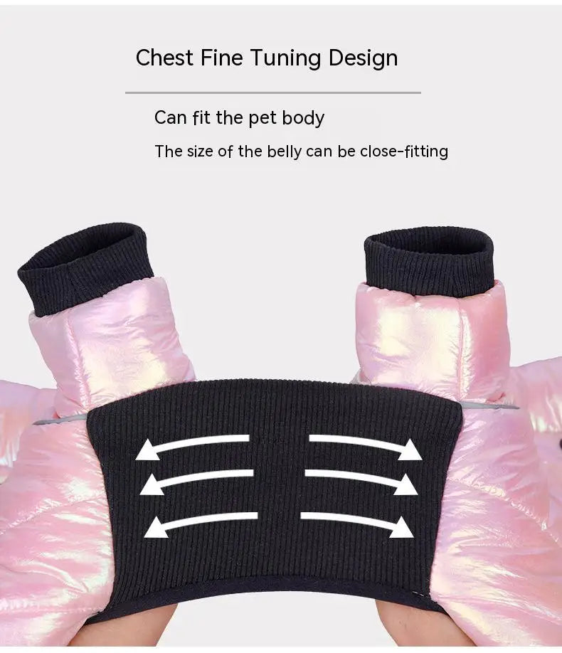Warm Winter Jumpsuit Waterproof and Reflective for small dogs