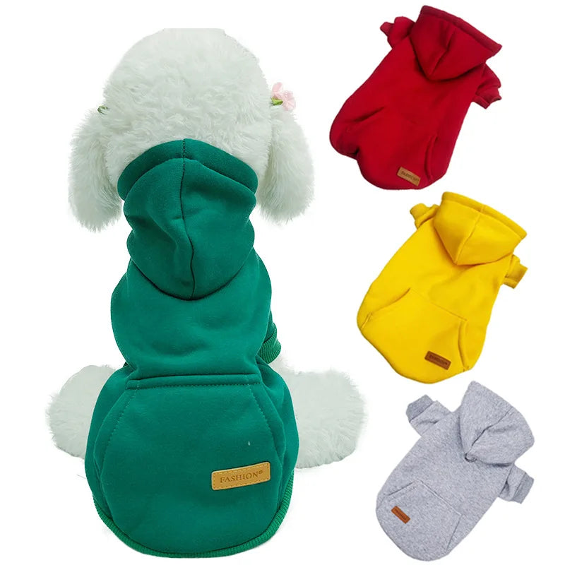Dog Fleece-Lined Pullover Hoodie | Holiday Gear Collection | Cozy Cotton Sweater for Cool Days